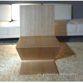 Silla de madera zig zag para casa